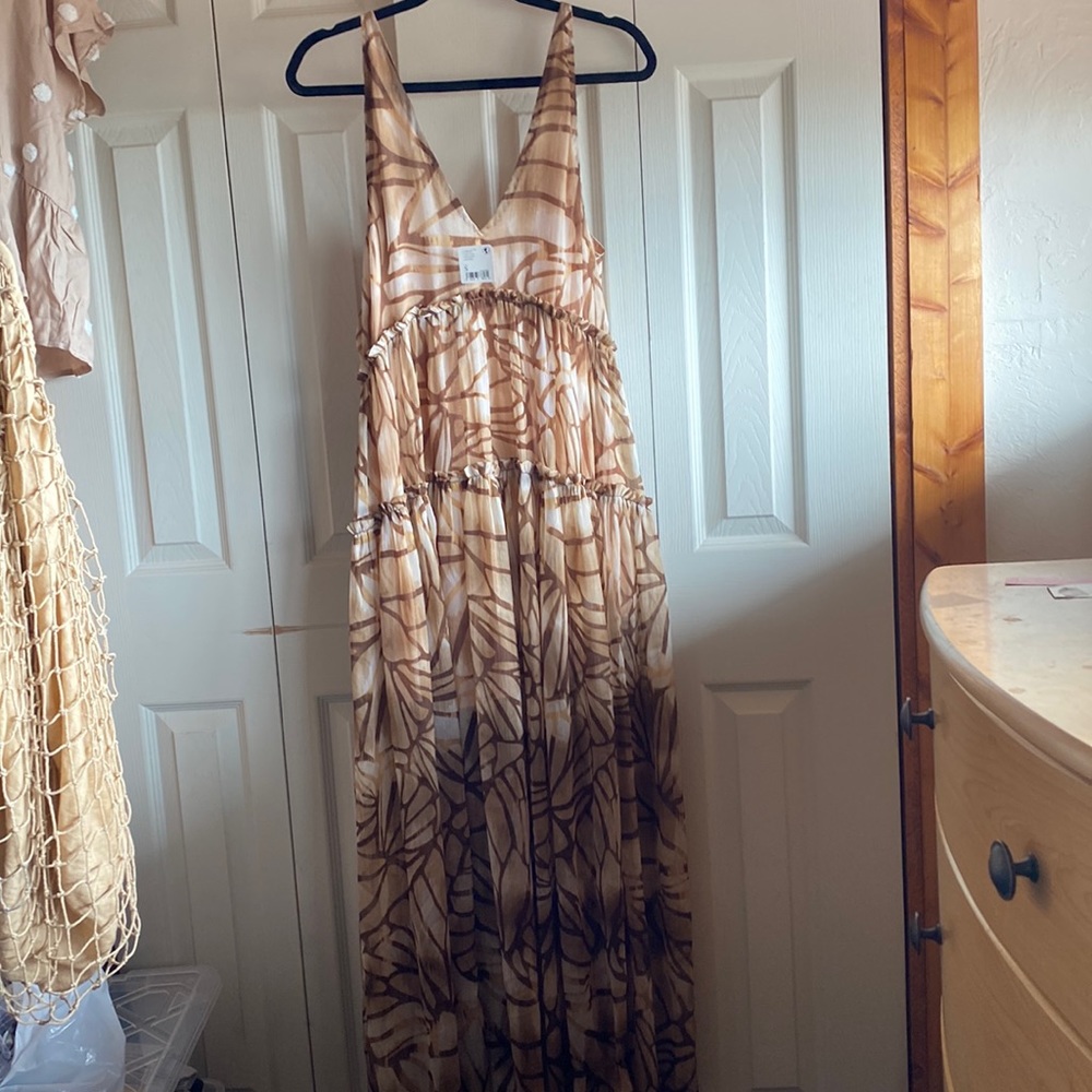 Free People NWT Julianna Sleeveless Flowy Maxi Dress Size - Small - Picture 6 of 17